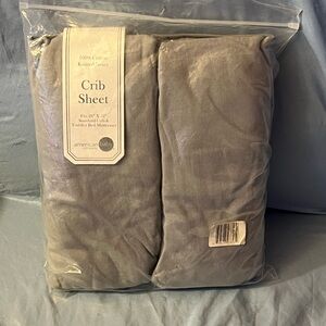 Gray Crib Sheet